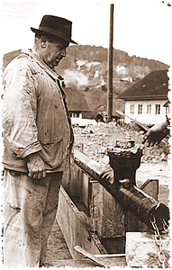 Otto Bertschi_Gruender Firma Bertschi AG - Wasserversorgung aus den dreissiger Jahren